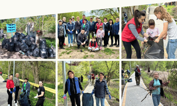 Весняна толока - у Вінницько-Хутірському окрузі зібрали понад 200 мішків сміття