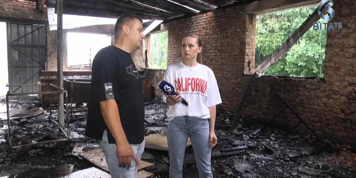 “Вигоріло практично все” у Вінниці підприємець відроджує бізнес, який знищив ворожий дрон