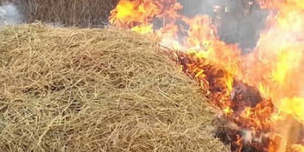 На Вінниччині через дитячі пустощі з вогнем згоріло 2 тонни сіна
