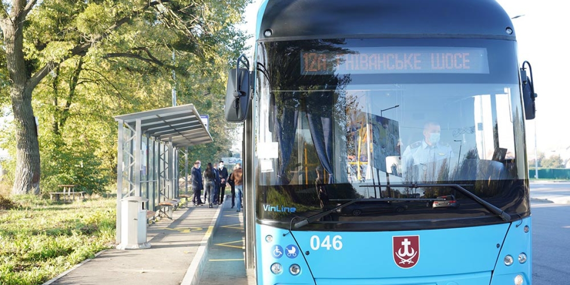 Тролейбус «VinLine» з автономним ходом курсуватиме на маршруті №12А