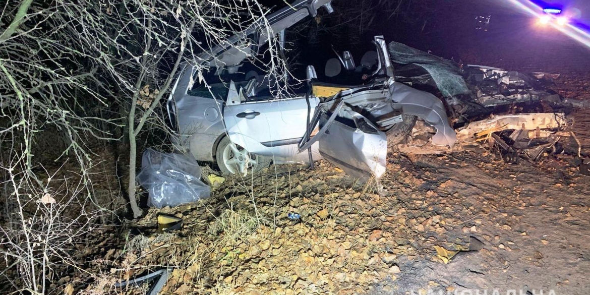 На Вінниччині 16-річний водій врізався у дерево: постраждало троє людей