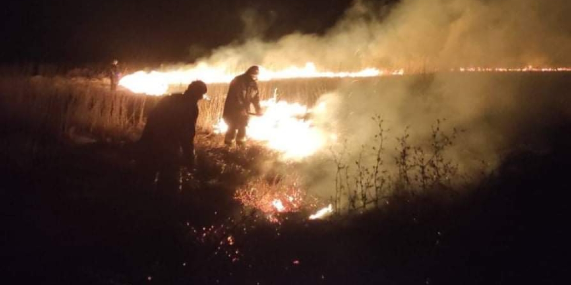 На території Гайсинської громади через необережність з вогнем вигоріло близько 3 га сухостою