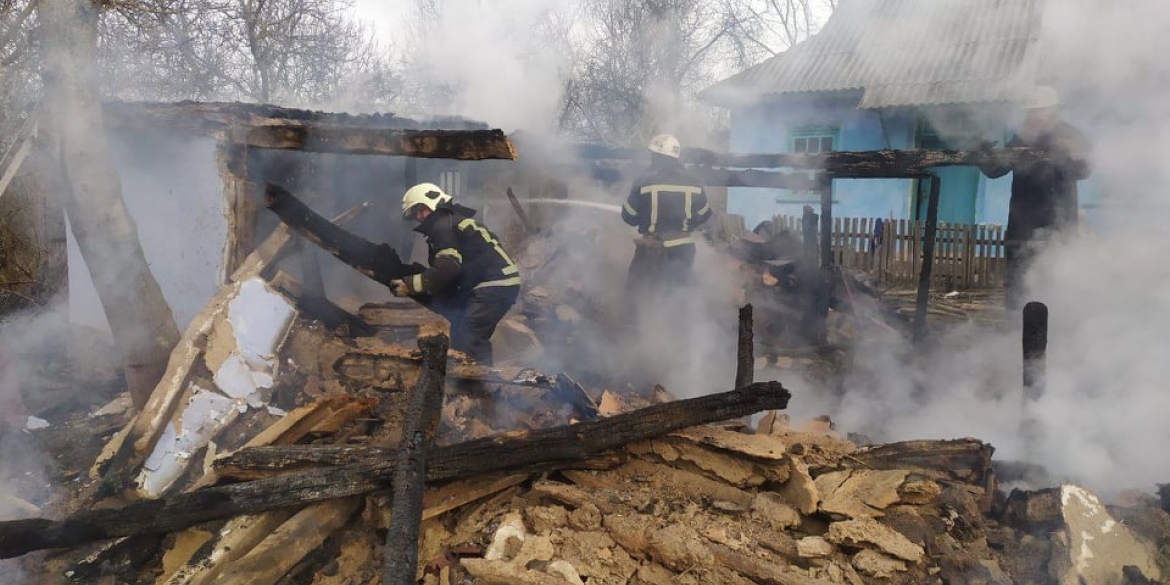 В Степашках  за нез’ясованих обставин загорілась господарча будівля