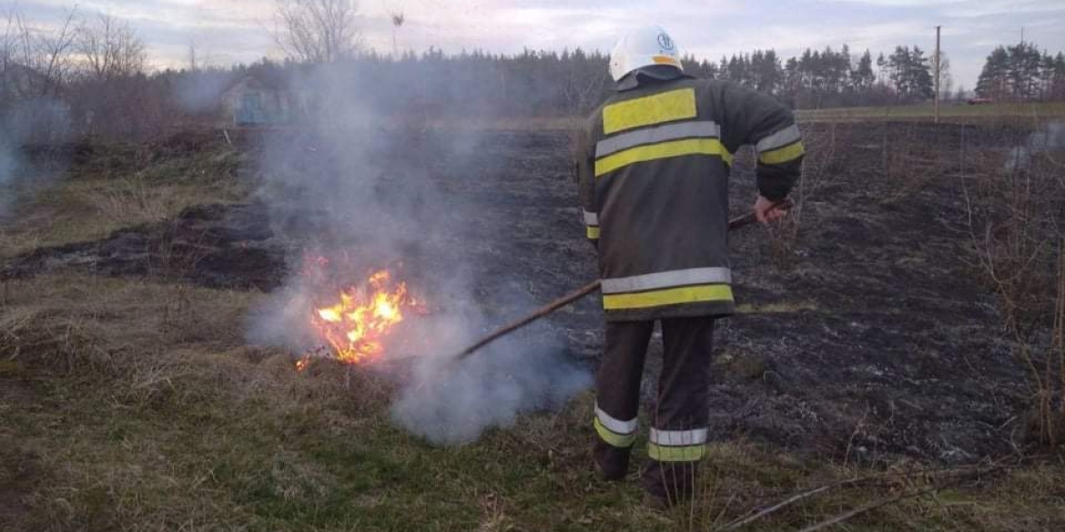 На Вінниччині за одну добу вогонь знищив 15 гектарів сухої рослинності
