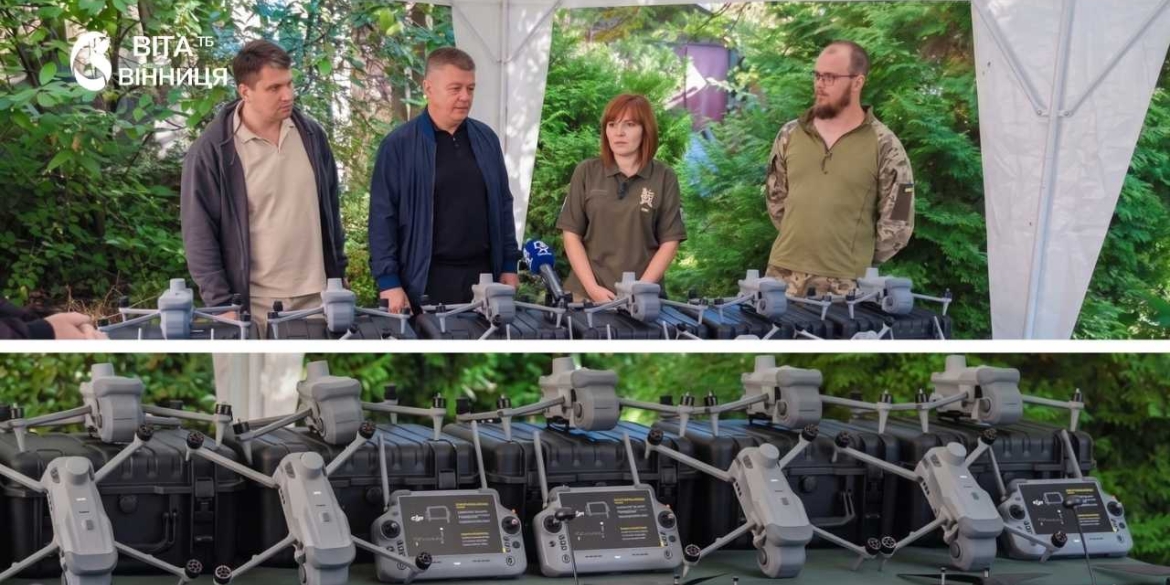 280 FPV-дронів і 10 квадрокоптерів DJI Matrice 4T Вінниця вшосте підсилила бійців на Харківщині