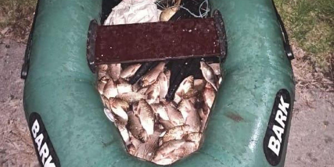 На водоймах Вінниччини браконьєри за два місяці виловили майже 400 кг риби