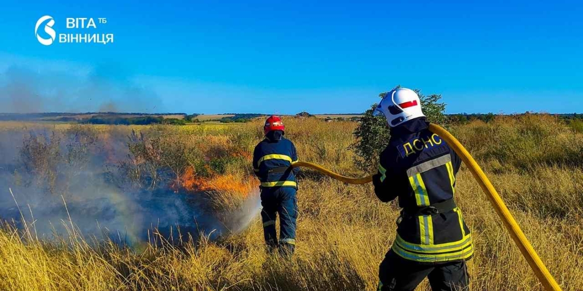 31 пожежа за добу горіло в усіх районах Вінниччини — переважно пожнивні залишки