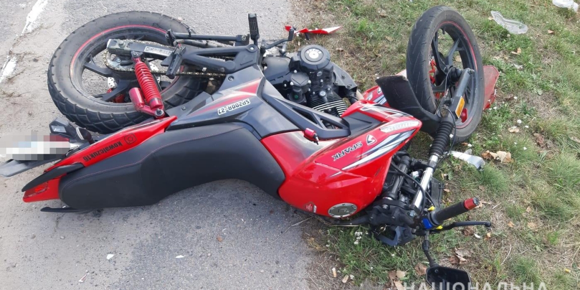 В Погребищі неповнолітній мотоцикліст скоїв ДТП та потрапив до лікарні