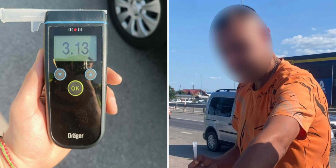 Алкоголь у крові вище норми в 16 разів у Вінниці зупинили п'яного як чіп водія