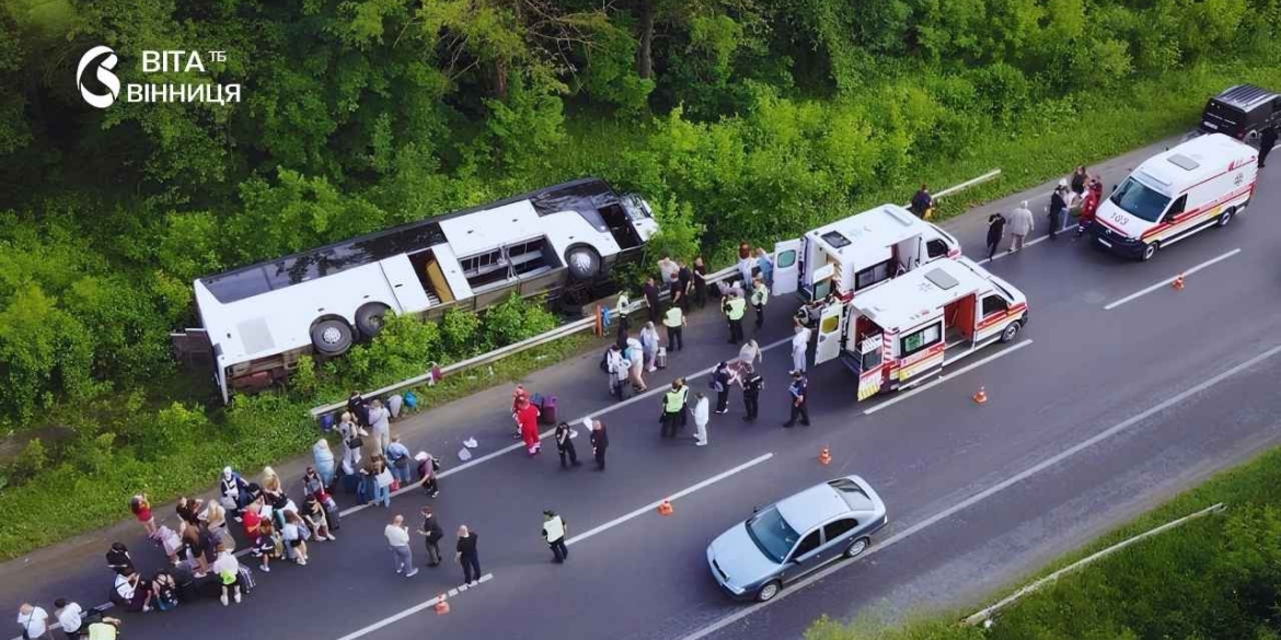 Автобус «Київ — Болгарія» перекинувся на трасі серед постраждалих — дитина з Вінниччини