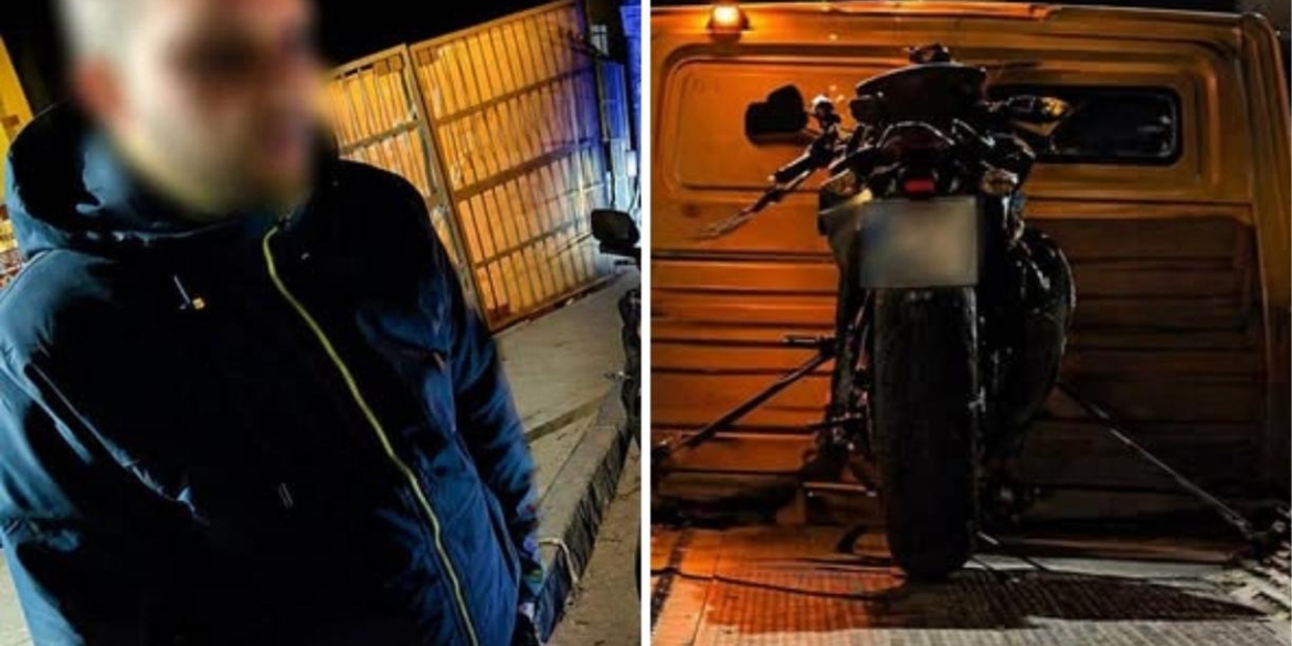 Без прав, зате під наркотиками вінницькі патрульні затримали зухвалого мотоцикліста