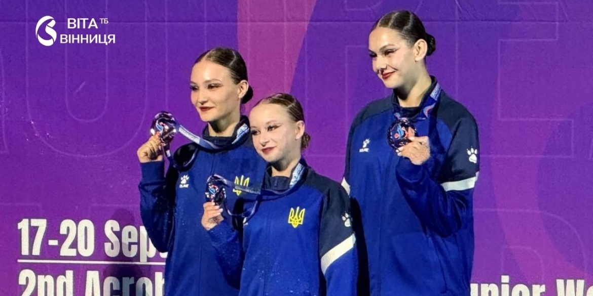 Бронза для дівчат і топ-7 для хлопців результати вінницьких акробатів на чемпіонаті світу