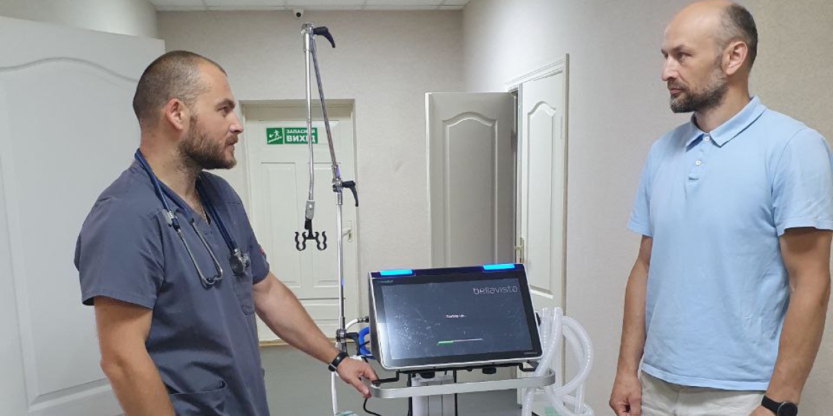 Центр онкології у Вінниці використовує швейцарський апарат штучної вентиляції легень