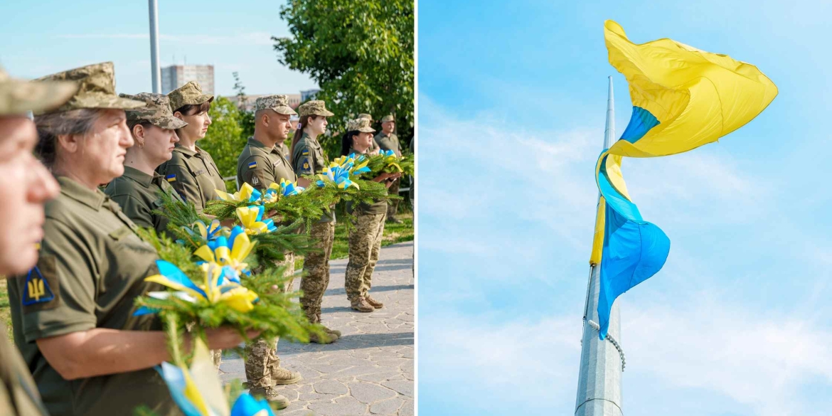 День Української Державності у Вінниці на Замковій горі підняли Прапор України