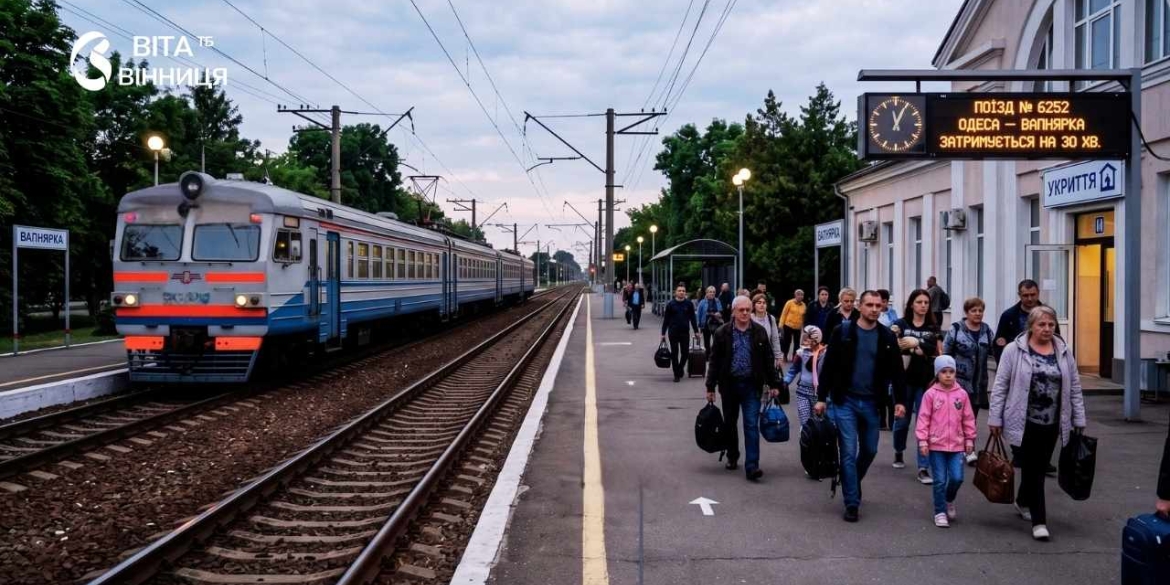 До Вапнярки — на 30 хвилин пізніше на Вінниччині затримується поїзд №6252