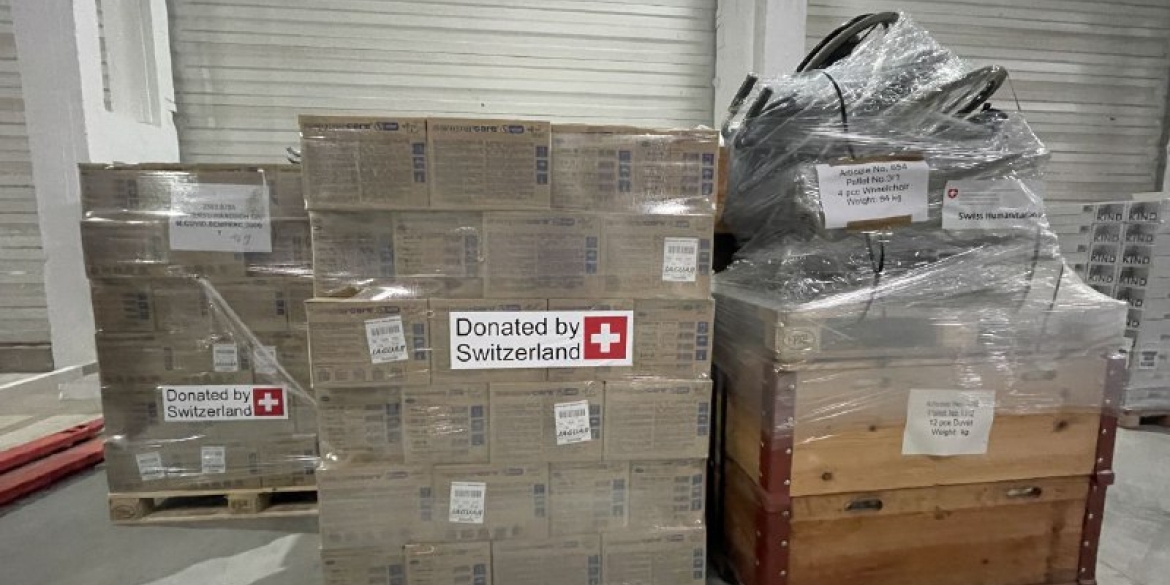 Вінницький гуманітарний штаб отримав медичне обладнання зі Швейцарії