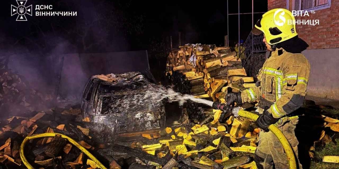 Газовий стояк спалахнув на Вінницьких Хуторах також в області горіли будинки й авто