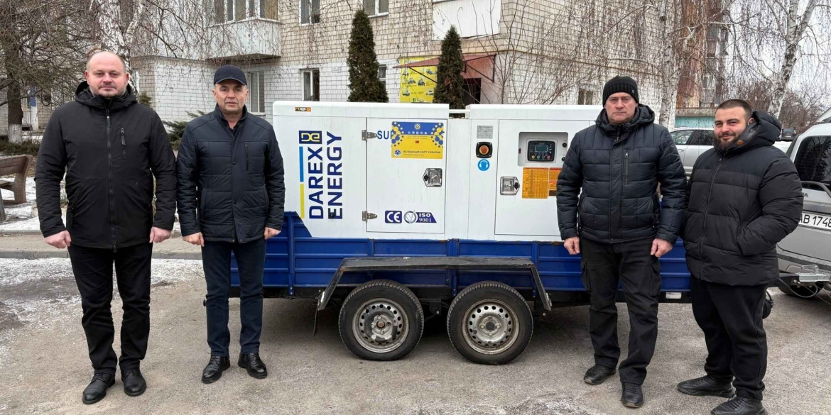 Гніванська громада отримала генератор від партнерів з Тайваню