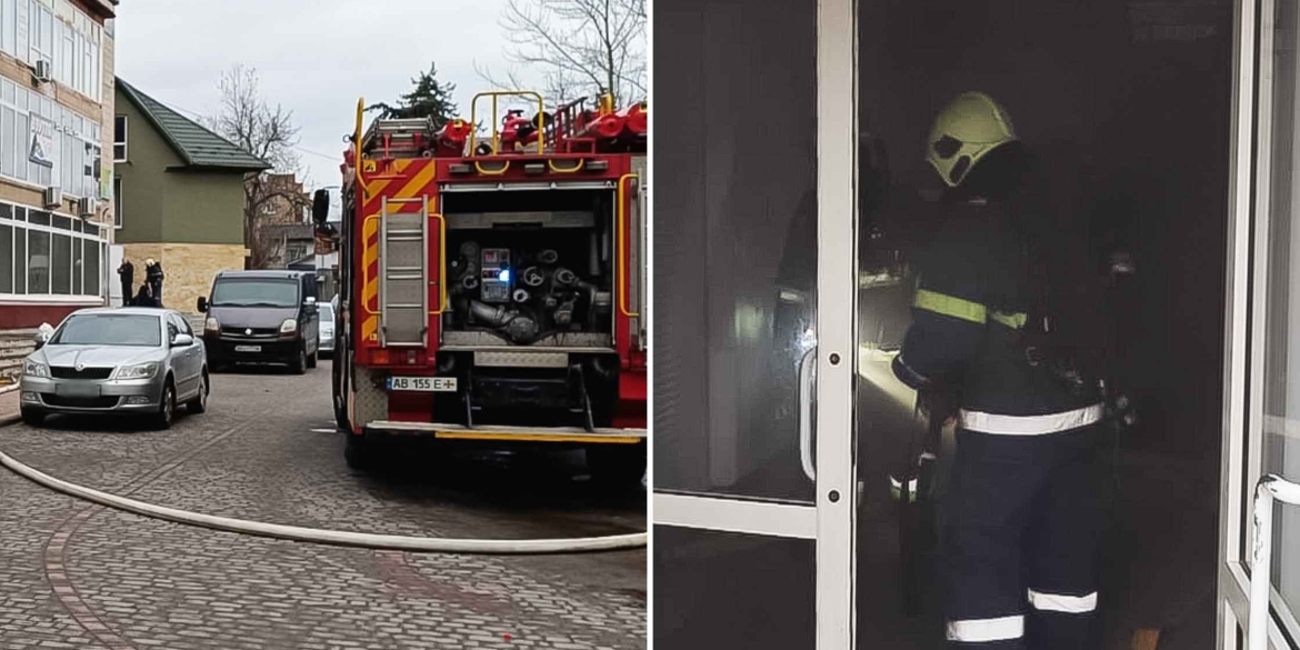 Горів триповерховий торгівельний центр на Вінниччині