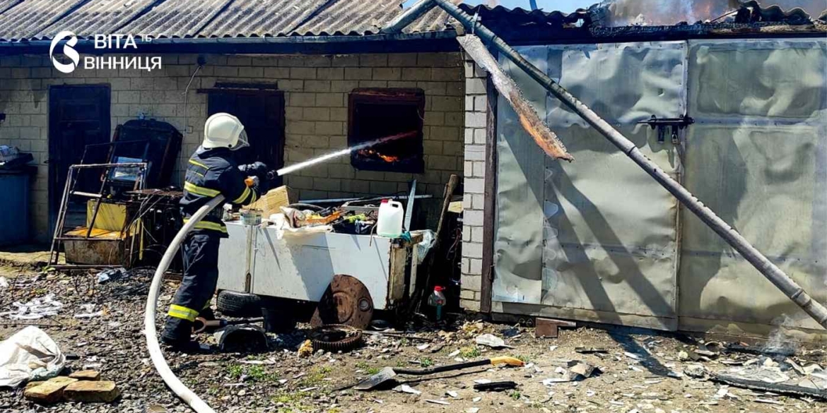 Коротке замикання та людська недбалість на Вінниччині палали господарчі споруди та сіно