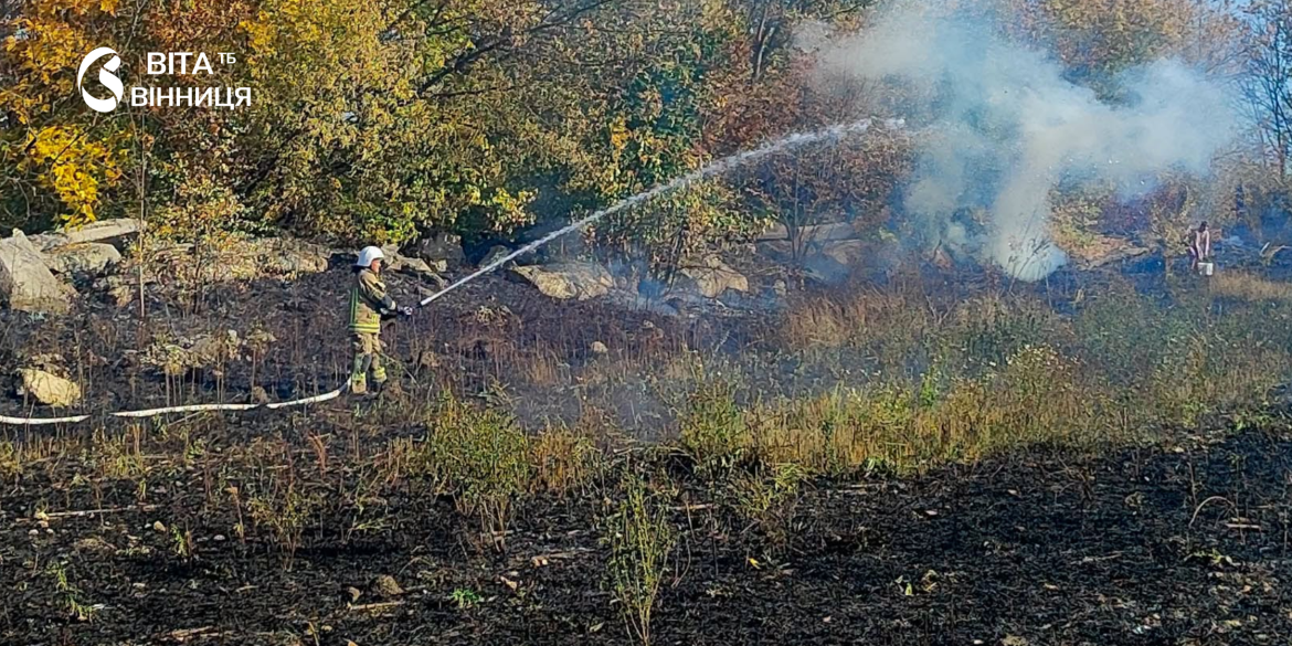 Майже 10 гектарів землі вигоріло на Вінниччині за добу рятувальники ліквідували 23 пожежі