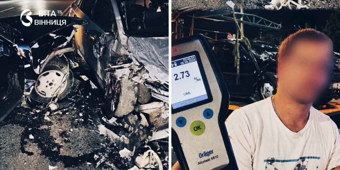Майже в 14 разів більше норми на Київській у Вінниці затримали п'яного водія