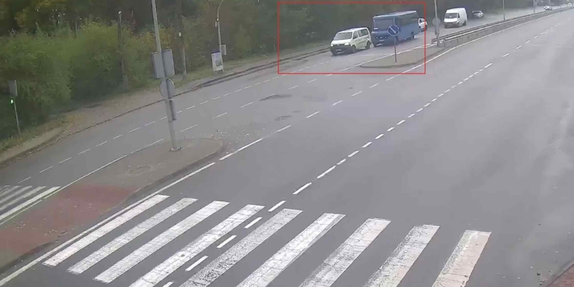 На Немирівському шосе у Вінниці камери спостереження зафіксували ДТП
