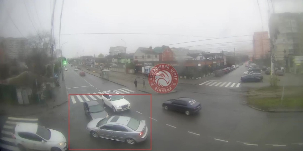 На перехресті вул.Келецької та Шевченка у Вінниці сталась ДТП