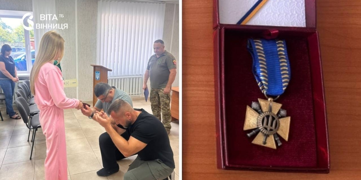 На Тульчинщині родина молодого сапера отримала його посмертний «Лицарський хрест»