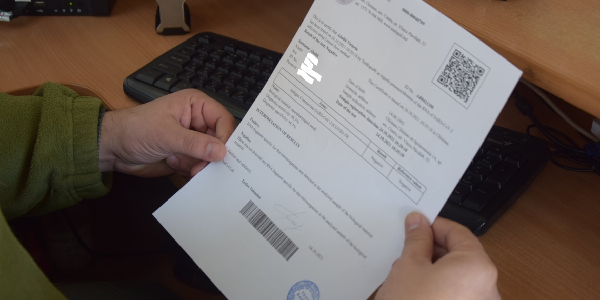 На Вінниччині громадянин Росії намагався перетнути кордон з підробленим ковід-тестом