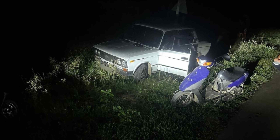 На Вінниччині діти на мопеді потрапили під колеса авто, яким керував п'яний водій