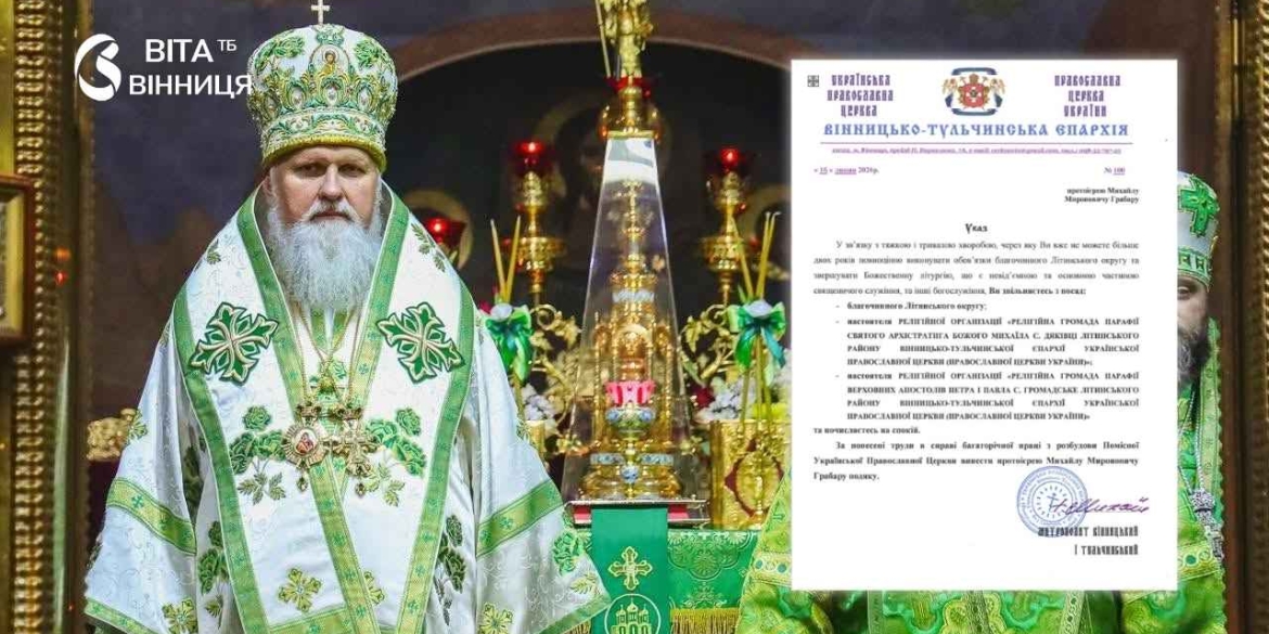 На Вінниччині ліквідували одразу чотири благочиння Вінницько-Тульчинської єпархії: куди приєднали парафії