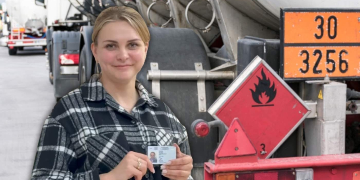 На Вінниччині мама школярки склала водійський іспит на перевезення небезпечних вантажів