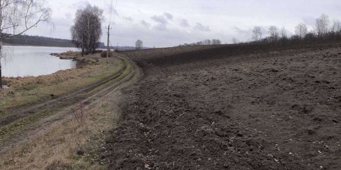 На Вінниччині невідомі розорали землю у прибережній зоні ставка