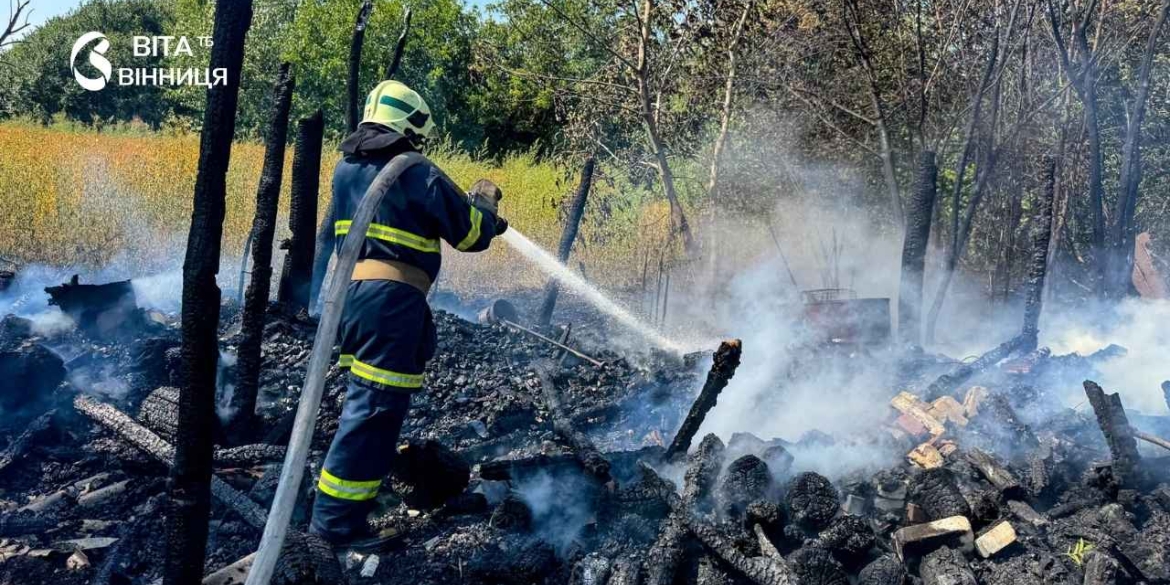 На Вінниччині за добу сталося 26 пожеж, вигоріло майже вісім гектарів землі