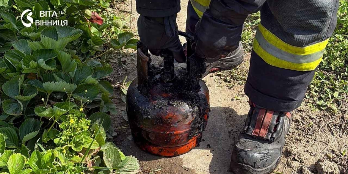 Несправний газовий балон спричинив пожежу в підвалі житлового будинку у Ладижині