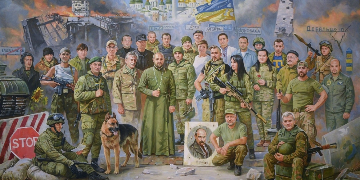Загиблих Героїв України з Вінниці зобразили на картині “Становлення нації”