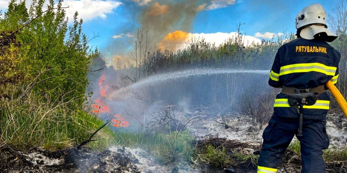 Палаючі паркани та тонни соломи на Вінниччині ліквідували вісім масштабних пожеж