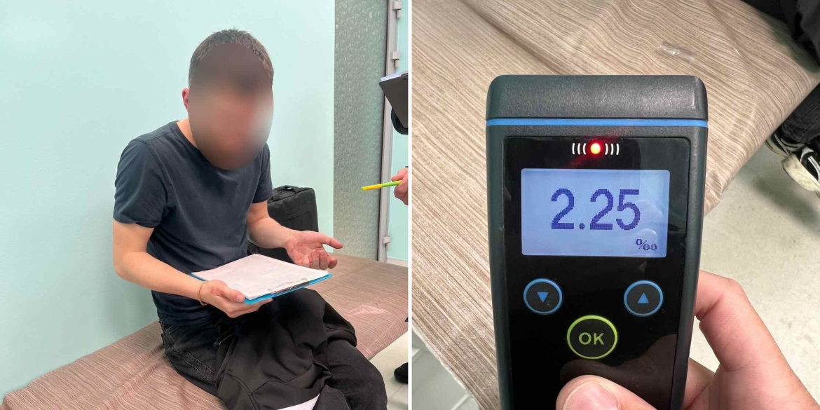 Патрульні склали три адмінматеріали на п'яного водія, який розбив три чужі авто