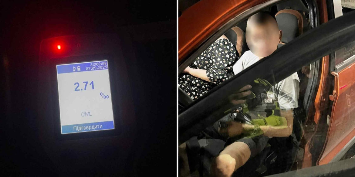 Патрульні зупинили у Вінниці водія, що був напідпитку та не мав права керування