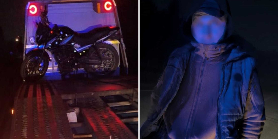 Під час комендантської години у Вінниці затримали п’яного водія мотоцикла