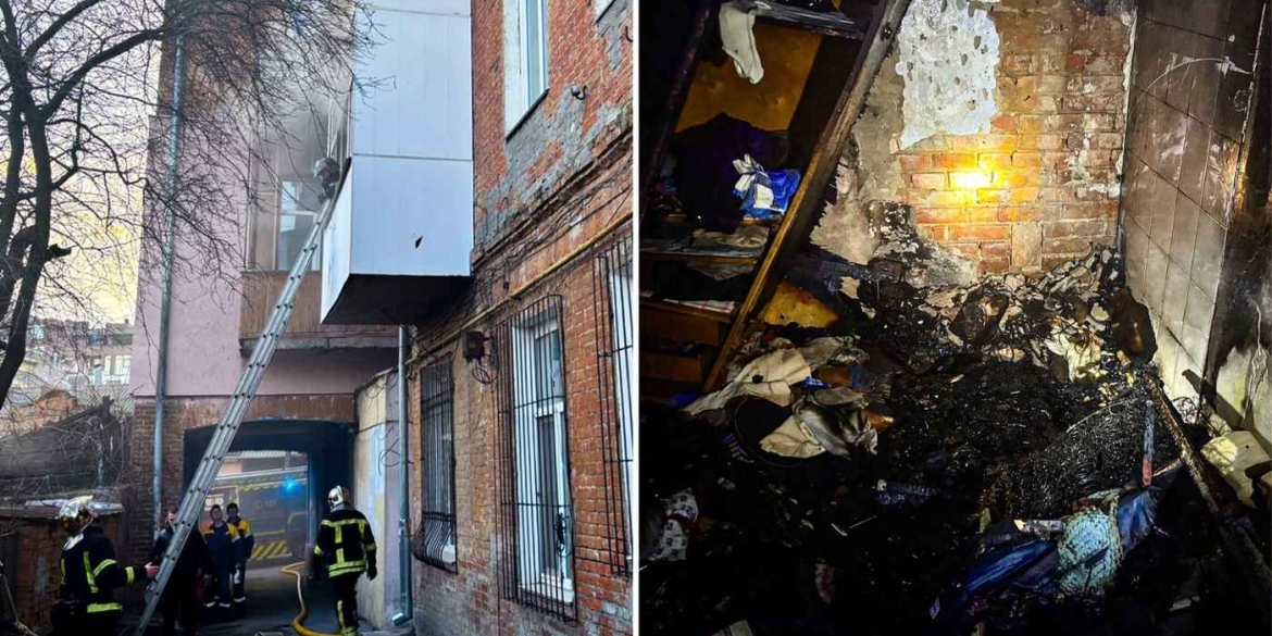 Під час пожежі у Вінниці бійці ДСНС врятували людину