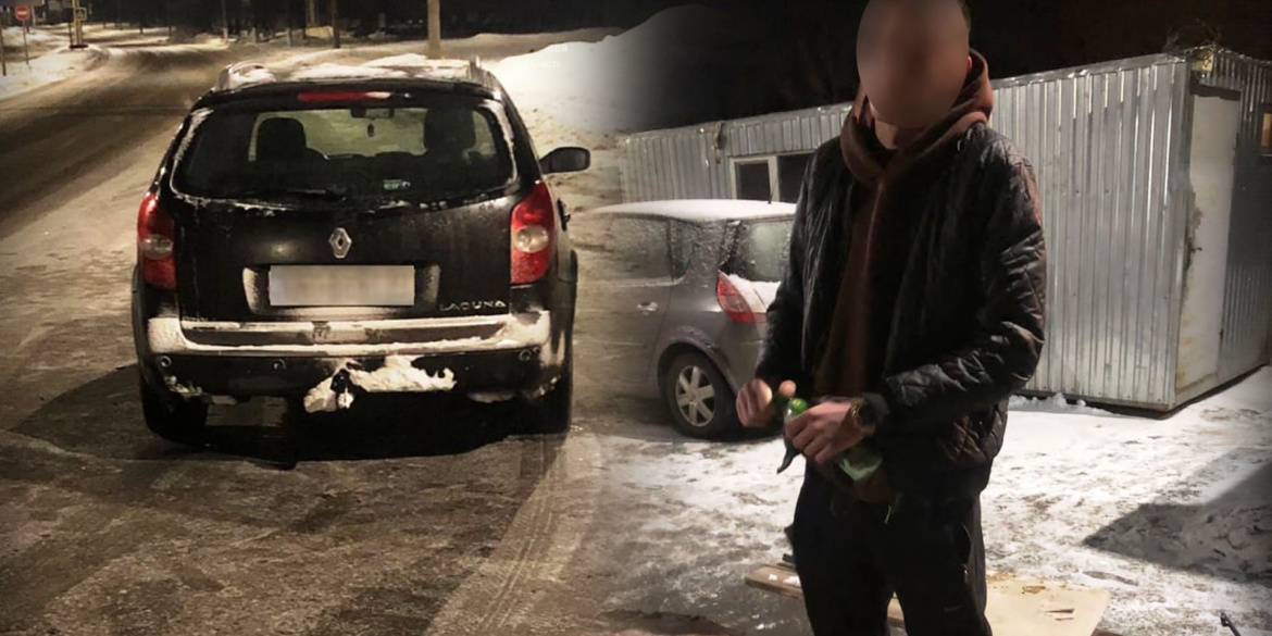 "Під кайфом" та з наркотиками в салоні - вночі у Вінниці зупинили водія Renault