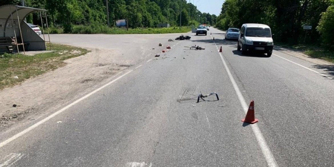 Під Вінницею 17-річний мотоцикліст збив велосипедистку