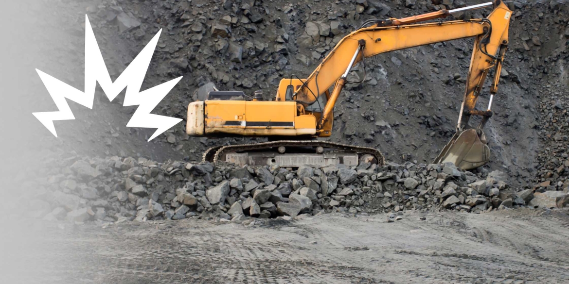 Планові вибухи проведуть на Писарівському родовищі гранітів з метою подрібнення скальних порід