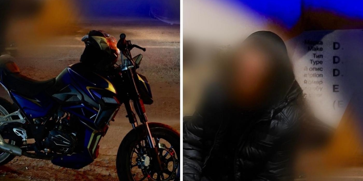 Позбавлений прав, але не звичок на вул.Привокзальній у Вінниці затримали мото-рецидивіста