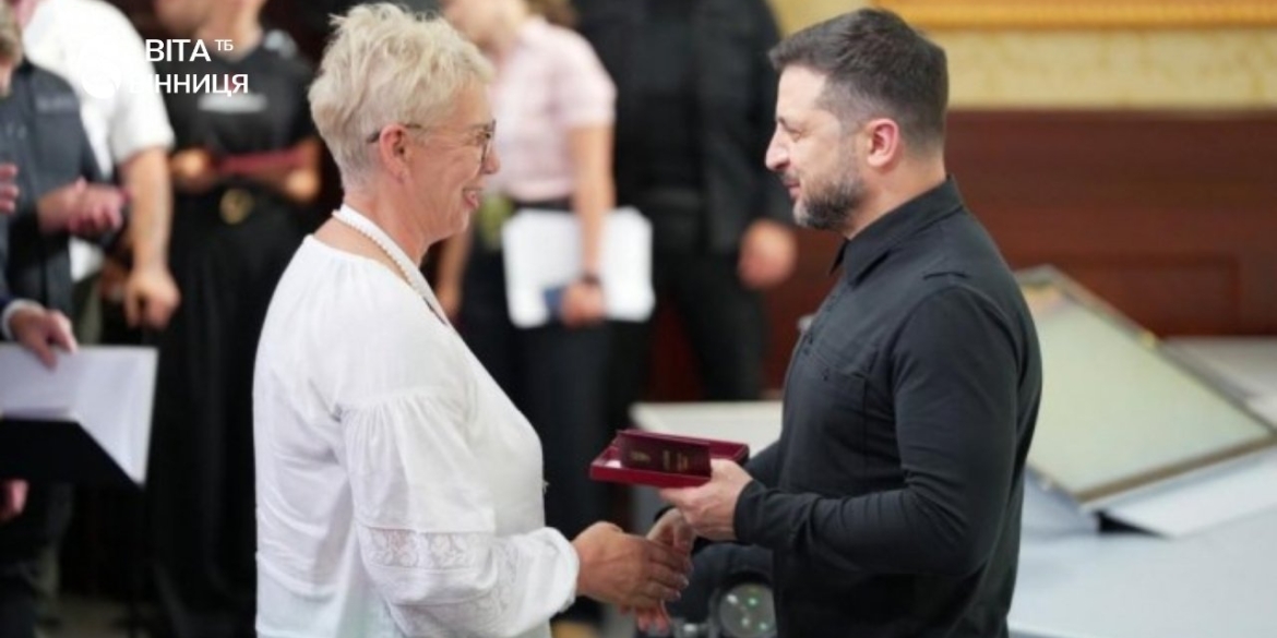 Президент нагородив орденом княгині Ольги ветеранку з Гайсина з позивним «Мальва»
