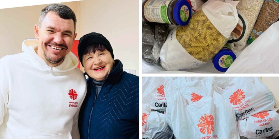 Продукти від Терцентру та місії «Карітас-Спес-Вінниця» отримали одинокі старенькі