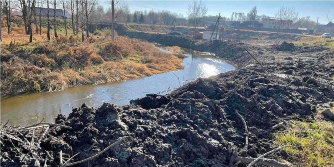 У Літині виявили незаконну розчистку річки Згар