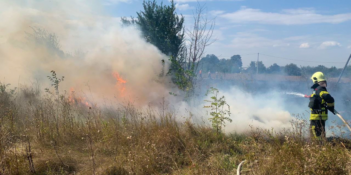 Рятувальники Вінниччини 39 разів виїжджали на ліквідацію пожеж сухої трави